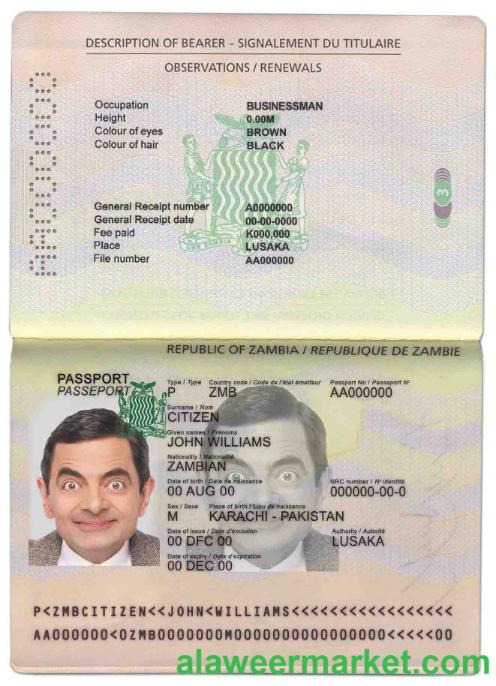 Zambia Passport